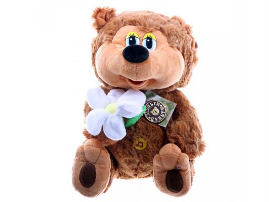 Мягкая игрушка медведь Мульти-Пульти Трям, здравствуйте плюш ткань коричневый 25 см F8-W1566
