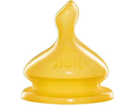 Соска ортодонтическая NUK First Choice с рождения латекс желтый размер 1 10701171