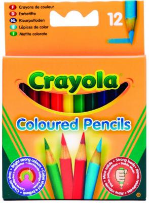 Цветные карандаши Crayola Короткие, 12 шт. 4112