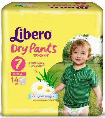 Трусики Libero Dry Pants 7 (16-26 кг) 14 шт.
