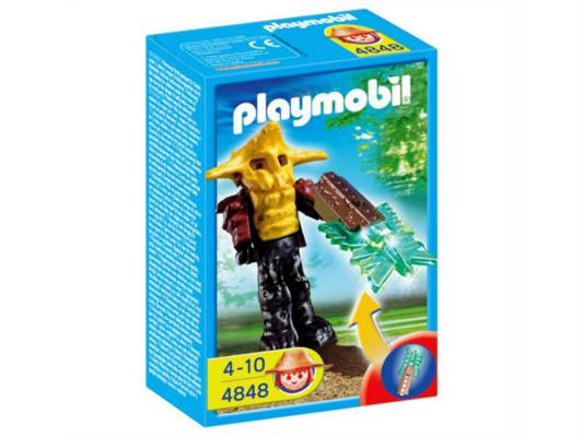 Конструктор Playmobil Динозавры, охотники за сокровищами Охранник сокровищ с зеленым светящимся оружием 4848PM