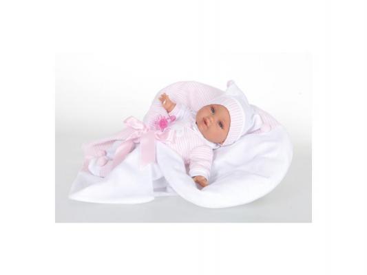 Кукла Munecas Antonio Juan Лиа в розовом (плачет) 36 см