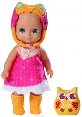 Кукла Zapf Creation Мини-птичка 12 см (красное платье с желтым капюшоном)