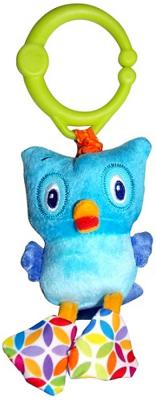 Интерактивная игрушка Bright Starts "Дрожащий дружок" - Сова от 3 месяцев голубой 8808-6