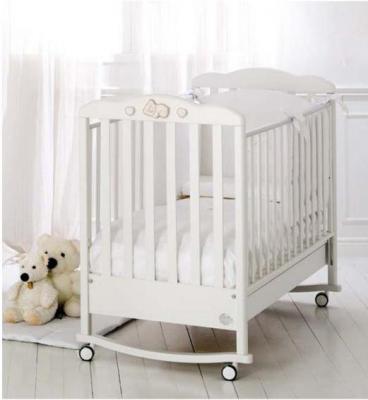 Кроватка-качалка Baby-Expert Dormiglione (белый/серебро)