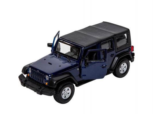 Автомобиль Bburago Jeep Wrangler Unlimited Rubicon 1:32 синий