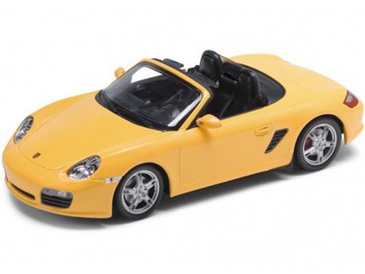 Автомобиль Welly Porsche Boxster S, convertible 1:24 желтый