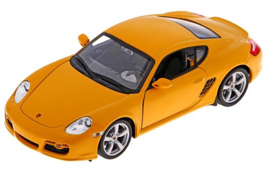 Автомобиль Welly Porsche Cayman S 1:24 желтый