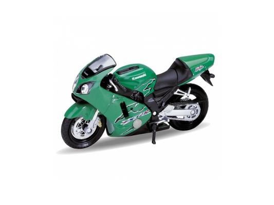 Мотоцикл Welly Kawasaki 2001 Ninja ZX-12R 1:18 зеленый 12167P