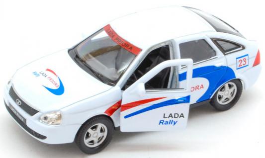 Автомобиль — Lada Priora Rally — белый