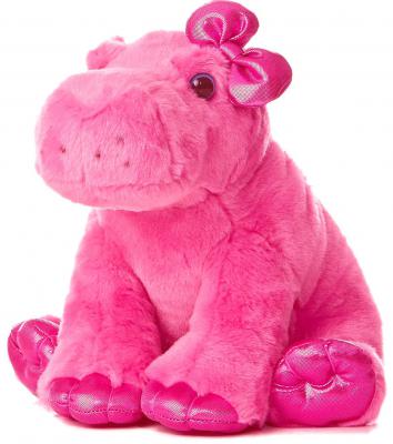 Мягкая игрушка Aurora Бегемот плюш розовый 30 см 30-604