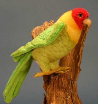 Мягкая игрушка попугай Hansa Каролинский искусственный мех разноцветный 17 см 5135