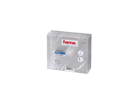 Коробка HAMA для 1 CD прозрачный 5шт H-44748