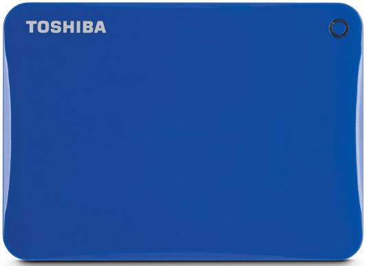 Внешний жесткий диск 2.5" USB3.0 500Gb Toshiba Canvio Connect II HDTC805EL3AA голубой