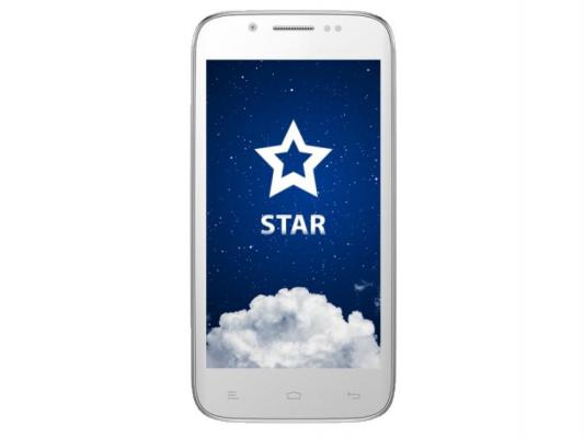 Смартфон KENEKSI Star 4.5'' 960x540 1.3GHz 4 Core 512MB RAM 4GB 8Mpix/1.3Mpix 2 Sim Android 4.2 White