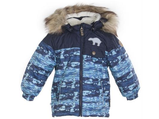 Куртка Huppa Connor синяя c медведями полиэстер с капюшоном 80 см