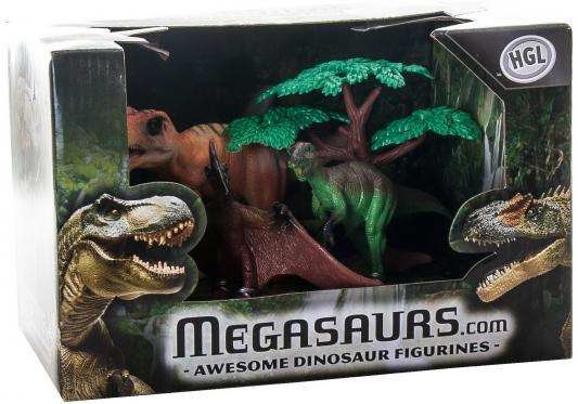 Набор фигурок Megasaurs 3 динозавра+дерево в ассортименте 5021813106210