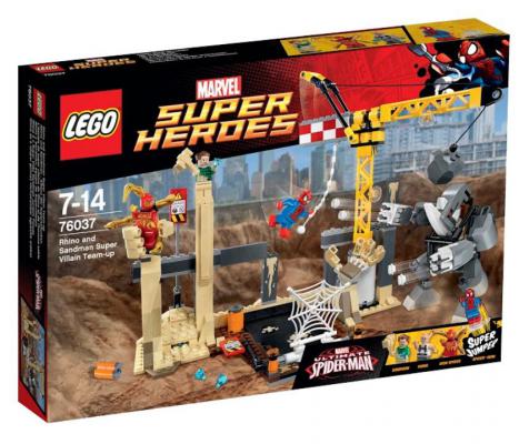 Конструктор Lego Super Heroes: Носорог и Песочный человек против Супергероев 386 элементов