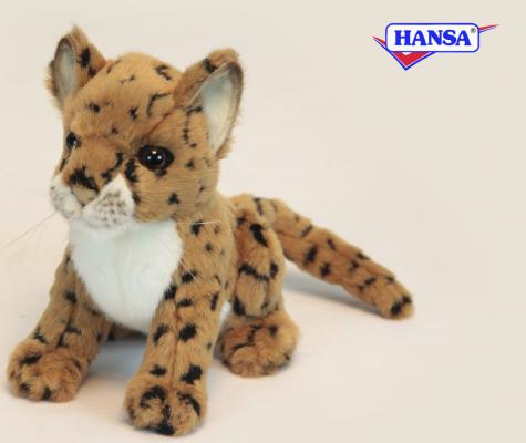 Мягкая игрушка леопард Hansa 2455 искусственный мех 16 см