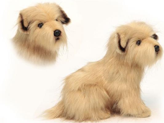 Мягкая игрушка собака Hansa Норфолкский терьер искусственный мех бежевый 23 см 4126