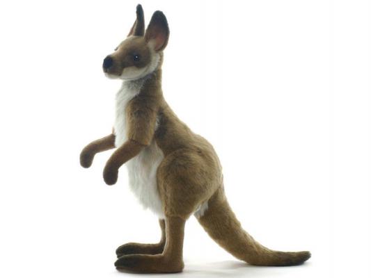 Мягкая игрушка кенгуру Hansa 4023 искусственный мех серый 50 см