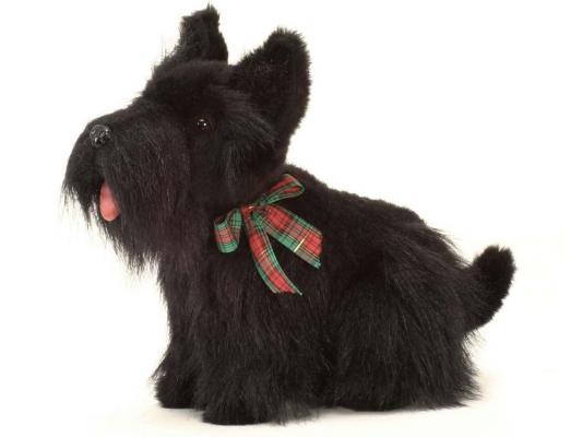 Мягкая игрушка собака Hansa Скотч терьер искусственный мех черный 31 см 4128
