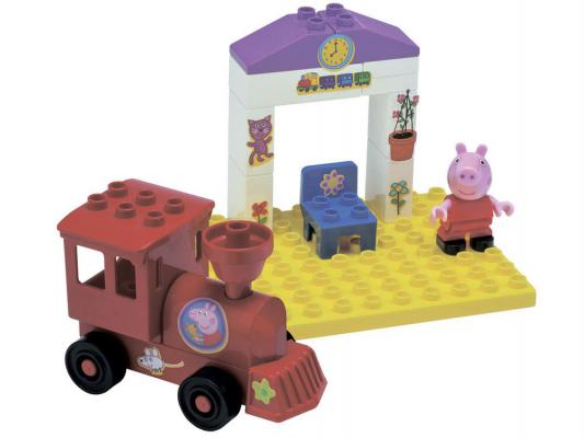 Конструктор Big Peppa Pig: Поезд с остановкой 15 элементов 57072