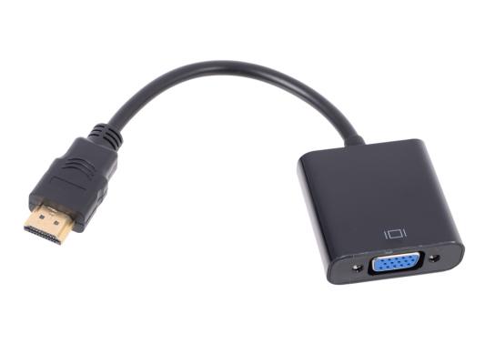 Переходник HDMI VGA 0.2м VCOM Telecom TA558 круглый черный