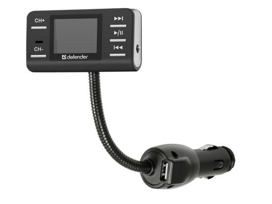 FM трансмиттер Defender RT-PRO MP3 USB SD MMC Пульт ДУ 83551