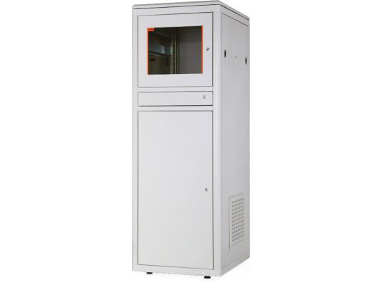 Шкаф напольный 19" 20U Estap CKR20U68GF3R1 600x800mm передняя дверь одностворчатая сплошная металлическая задняя дверь одностворчатая сплошная металлическая серый