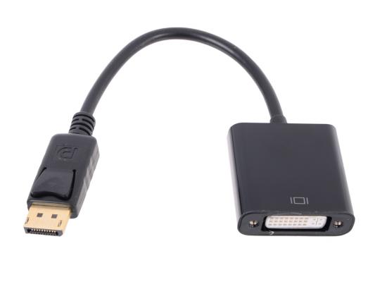 Переходник DVI DisplayPort 0.2м VCOM Telecom TA557 круглый черный