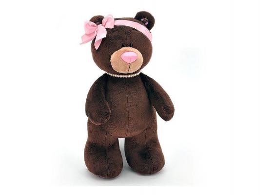 Мягкая игрушка медведь ОРАНЖ Медведь девочка Choco&Milk стоячая плюш синтепон коричневый 50 см М002/50