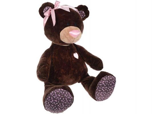 Мягкая игрушка медведь ОРАНЖ Медведь девочка Choco&Milk сидячая плюш синтепон коричневый 50 см М004/50