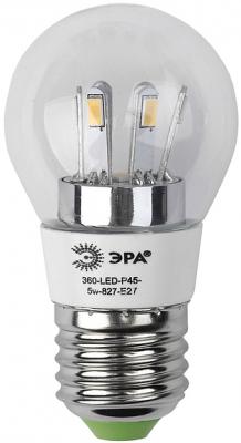 Лампа светодиодная груша Эра 360-LED P45-5w-827-E27 E27 5W