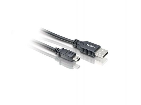 Кабель USB 2.0 AM-miniBM 1.8м черный Philips SWU2172/10