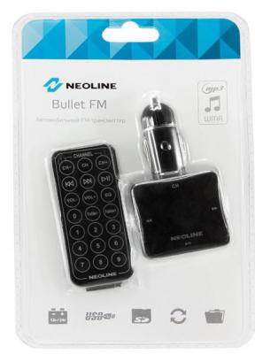 FM трансмиттер Neoline Bullet FM microSD USB пульт ДУ черный