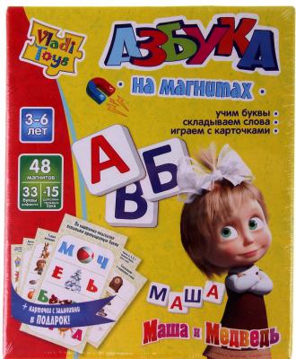 Пазл Vladi toys мягкий Азбука с Машей на магнитах 48 элементов VT3305-01