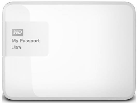 Внешний жесткий диск 2.5" USB3.0 1 Tb Western Digital My Passport Ultra WDBDDE0010BWT-EEUE белый