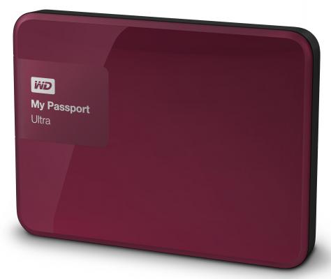 Внешний жесткий диск 2.5" USB3.0 1 Tb Western Digital My Passport Ultra WDBDDE0010BBY-EEUE красный