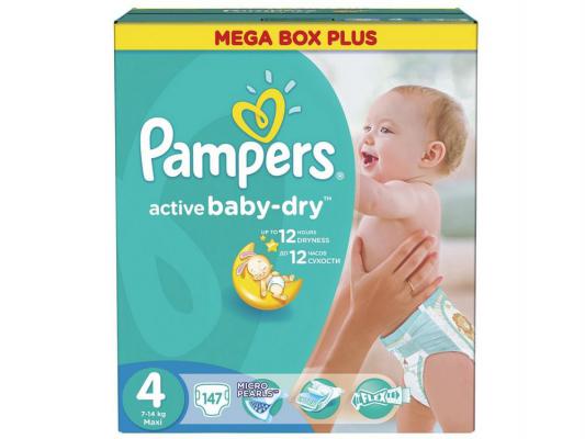 Подгузники Pampers Active Baby-Dry Maxi (7-14 кг) Мега Плюс Упаковка 147