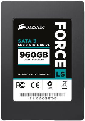Твердотельный накопитель SSD 2.5" 960 Gb Corsair CSSD-F960GBLSB Read 560Mb/s Write 540Mb/s MLC