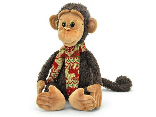 Мягкая игрушка обезьянка ОРАНЖ Мягкая игрушка Обезьяна Гоша искусственный мех коричневый 37 см