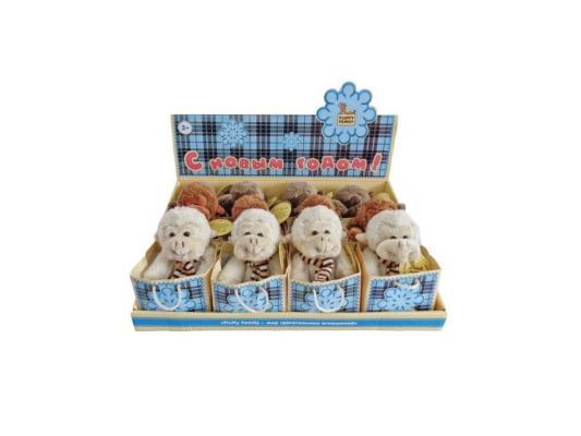 Мягкая игрушка обезьянка Fluffy Family 681154 плюш серый 12 см