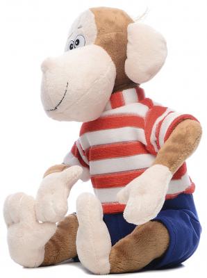 Мягкая игрушка обезьянка Fluffy Family Бибу плюш коричневый 24 см 681168