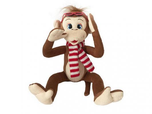 Мягкая игрушка обезьянка Fluffy Family Микки с очками плюш коричневый 23 см 681160