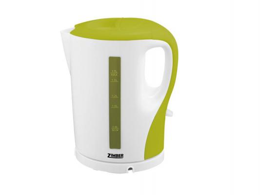 Чайник Zimber ZM-10859 2200 Вт 1.7 л пластик белый зелёный