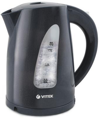 Чайник Vitek VT-1164(GY) 2200 Вт чёрный 1.7 л пластик