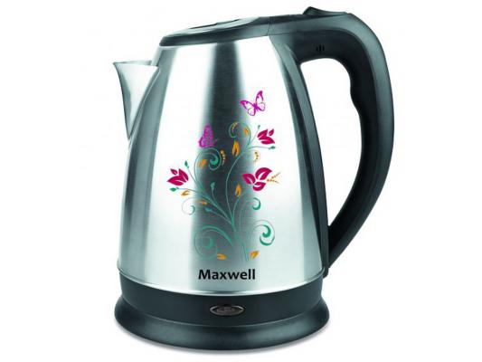 Чайник Maxwell MW-1074 ST 2200 Вт серебристый чёрный 1.7 л нержавеющая сталь