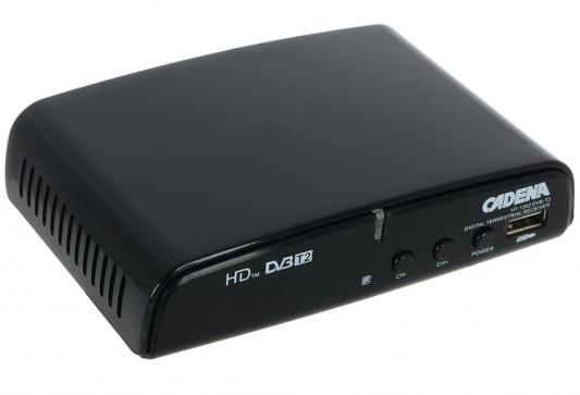 Тюнер цифровой DVB-T2 Cadena HT-1302 черный