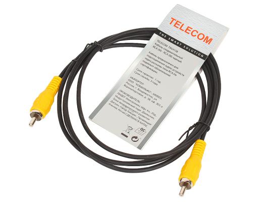 Кабель соединительный 1.5м VCOM Telecom RCA(M)-RCA(M) черный TAV4158-1.5M